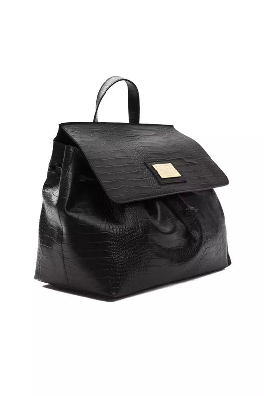 Borsa a tracolla da donna in pelle nera Pompei Donatella