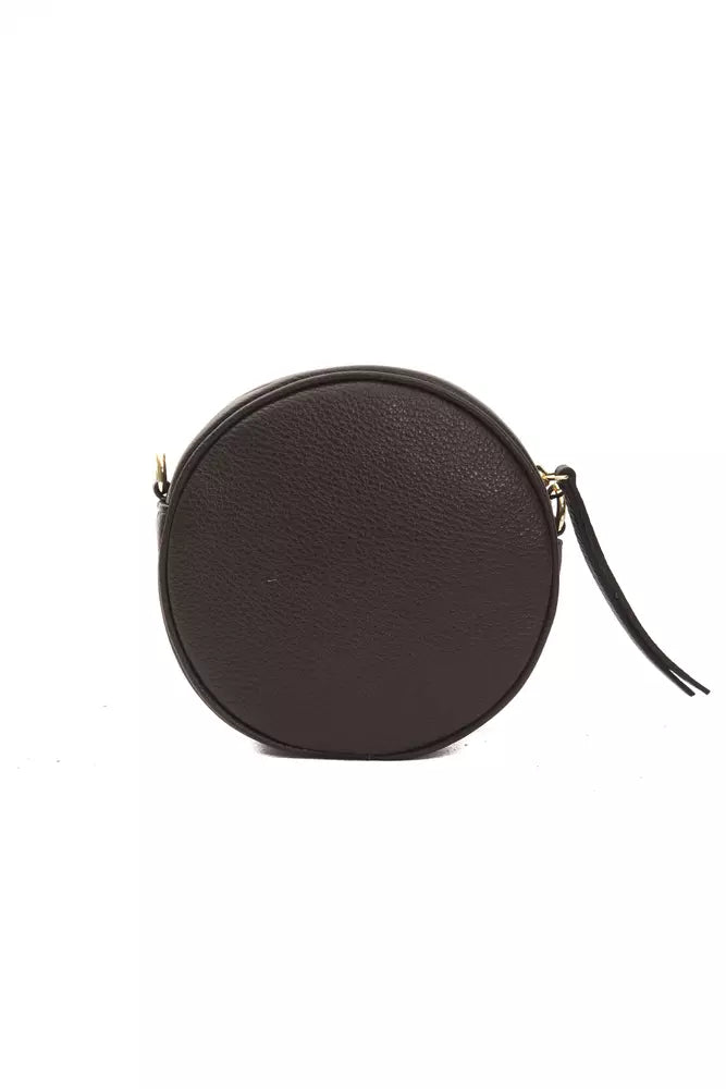 Borsa a tracolla da donna in pelle marrone Donatella Pompei