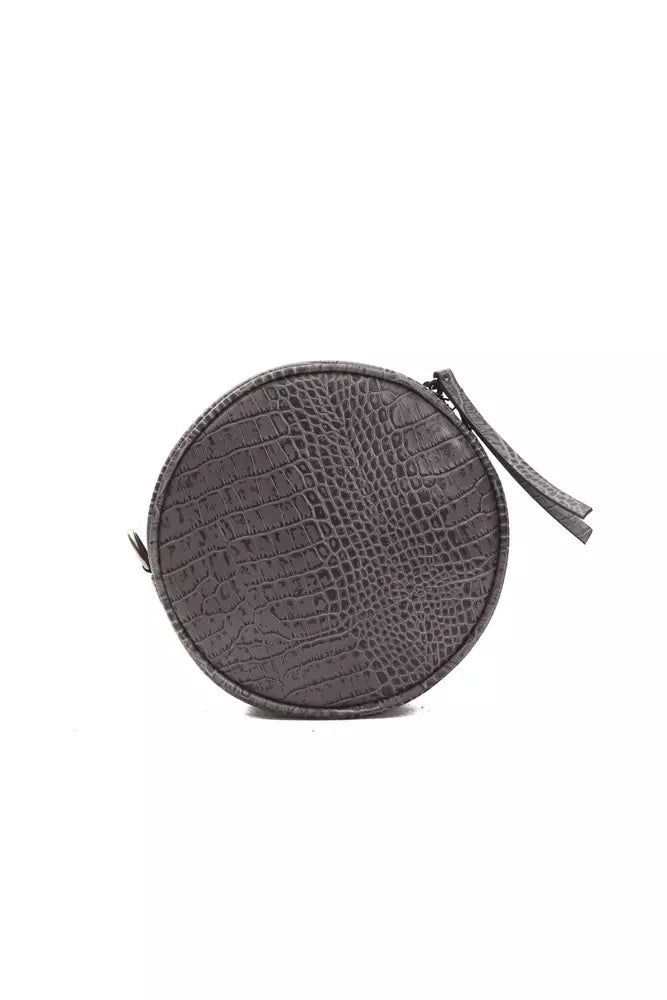 Borsa a tracolla da donna in pelle grigia Pompei Donatella