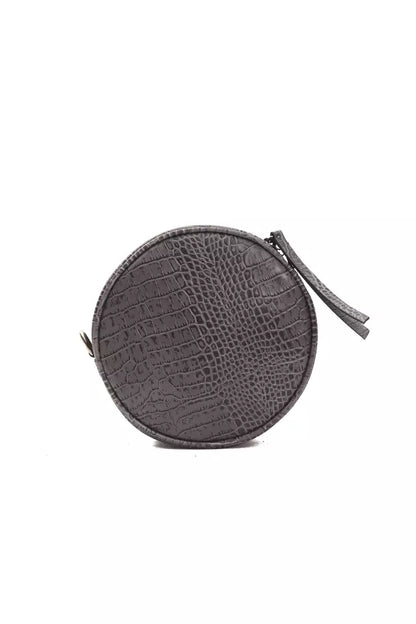 Borsa a tracolla da donna in pelle grigia Pompei Donatella