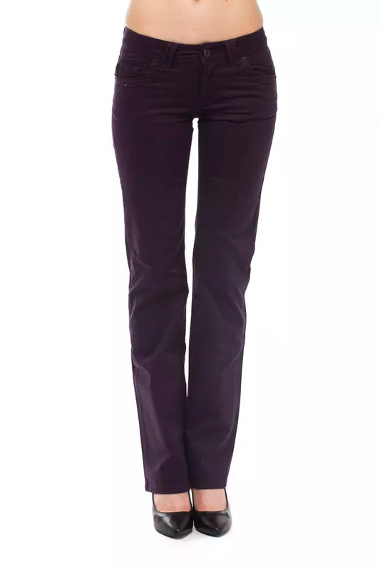 Jeans da donna in cotone viola Ungaro Fever