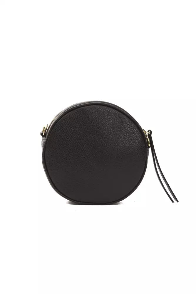 Borsa a tracolla da donna in pelle nera Pompei Donatella