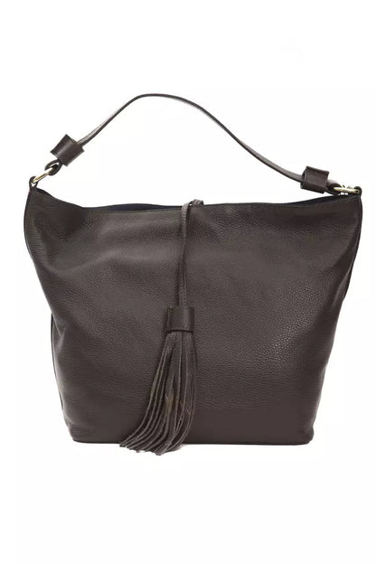 Borsa a tracolla da donna in pelle marrone Pompei Donatella