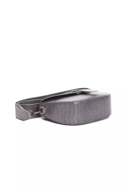 Borsa a tracolla da donna in pelle grigia Pompei Donatella