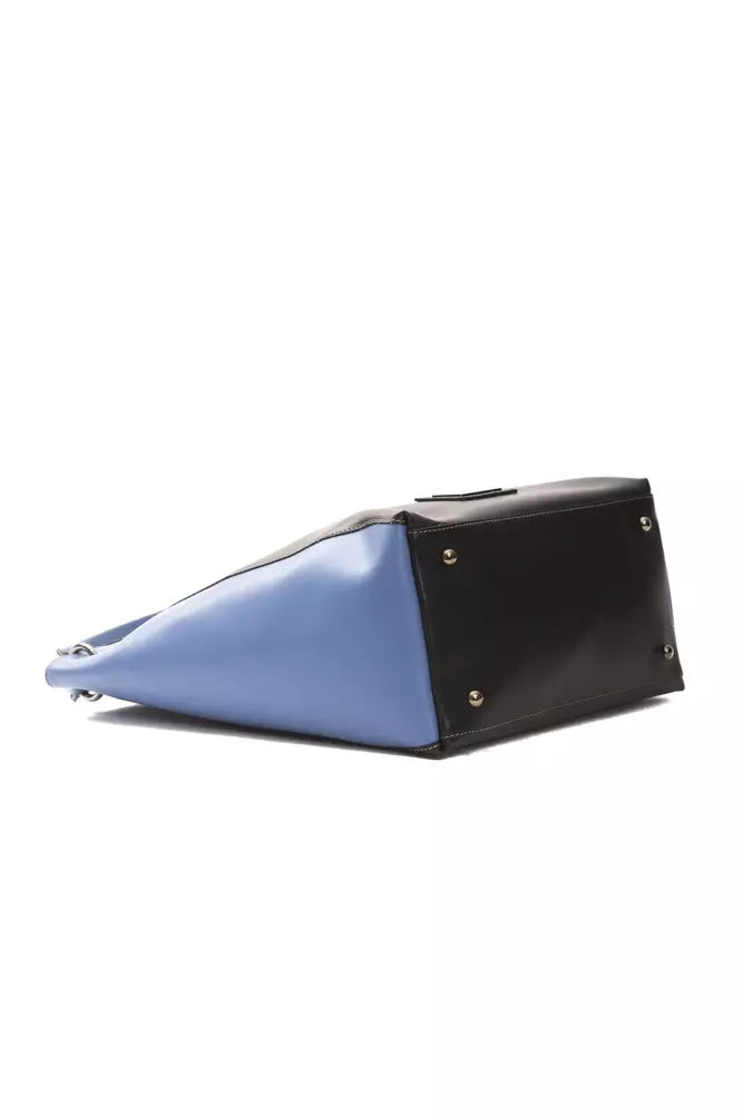 Borsa a tracolla da donna in pelle nera Pompei Donatella