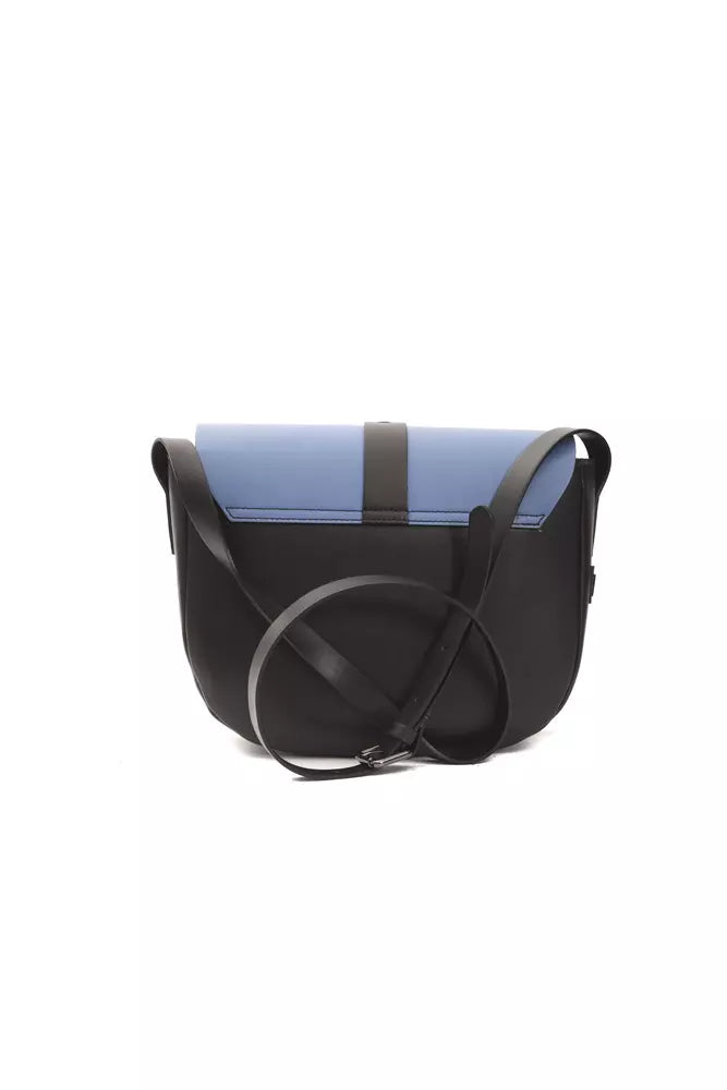 Borsa a tracolla da donna in pelle blu Donatella Pompei