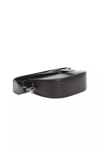 Borsa a tracolla da donna in pelle nera Donatella Pompei