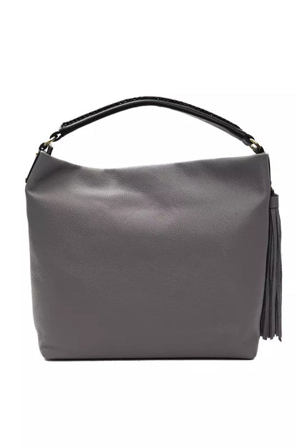 Borsa a tracolla da donna in pelle grigia Pompei Donatella