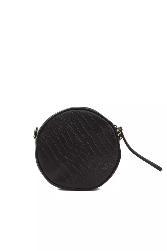 Borsa a tracolla da donna in pelle nera Pompei Donatella