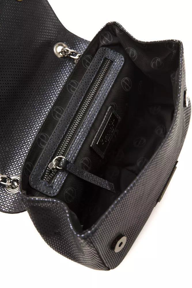 Borsa a tracolla da donna in pelle blu Donatella Pompei