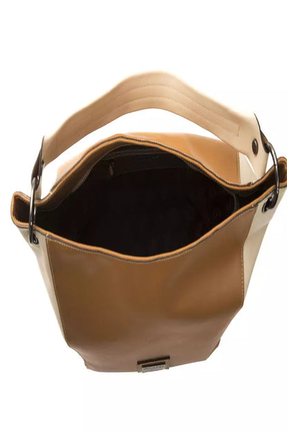 Borsa a tracolla da donna in pelle marrone Pompei Donatella