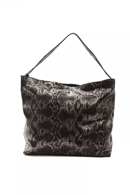 Borsa a tracolla da donna in pelle grigia Pompei Donatella
