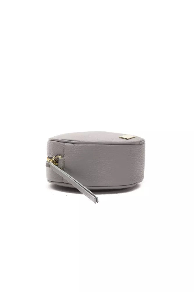 Borsa a tracolla da donna in pelle grigia Pompei Donatella