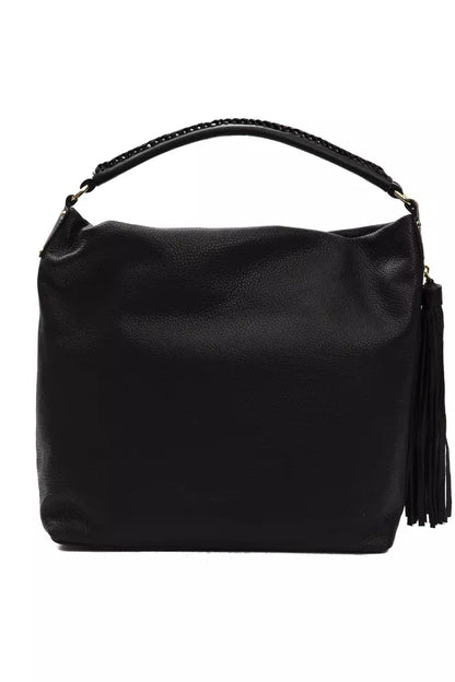 Borsa a tracolla da donna in pelle nera Pompei Donatella