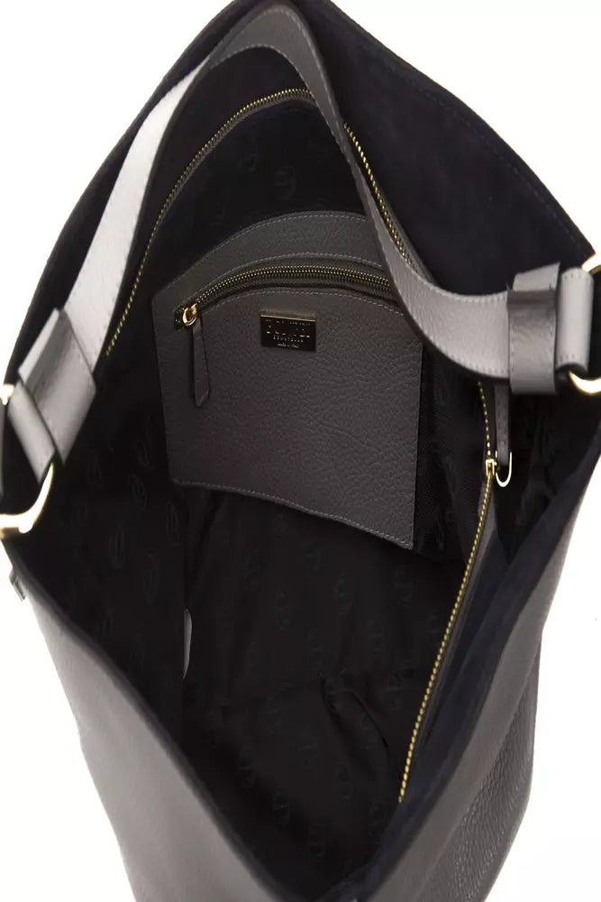 Borsa a tracolla da donna in pelle grigia Pompei Donatella