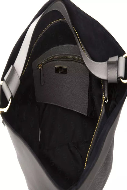 Borsa a tracolla da donna in pelle grigia Pompei Donatella
