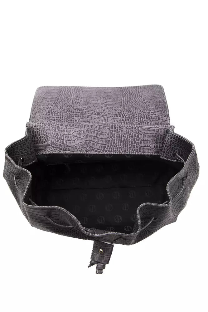 Borsa a tracolla da donna in pelle grigia Pompei Donatella