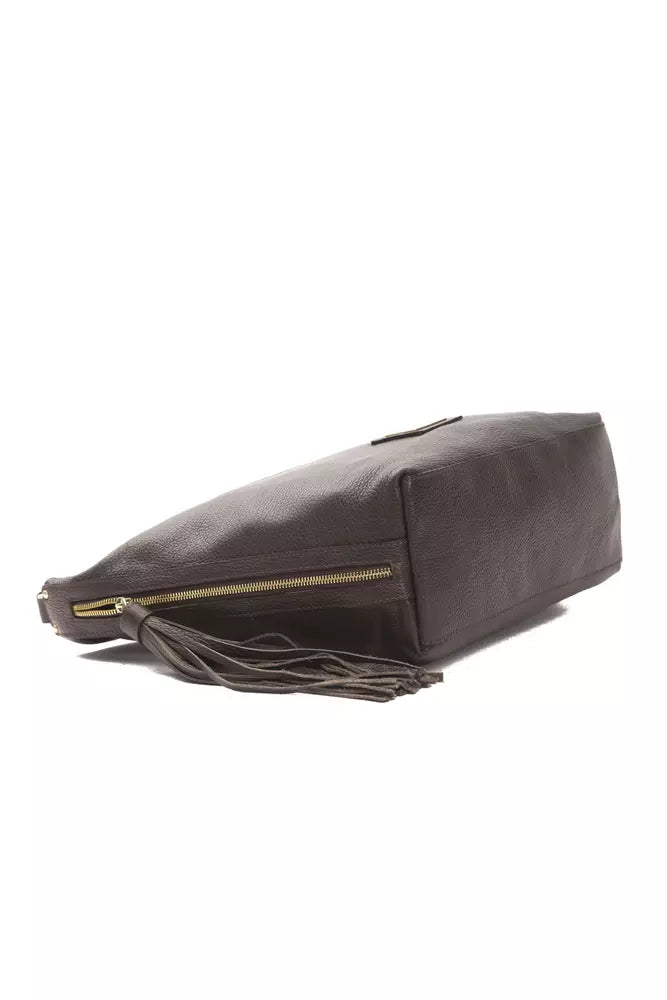 Borsa a tracolla da donna in pelle marrone Pompei Donatella