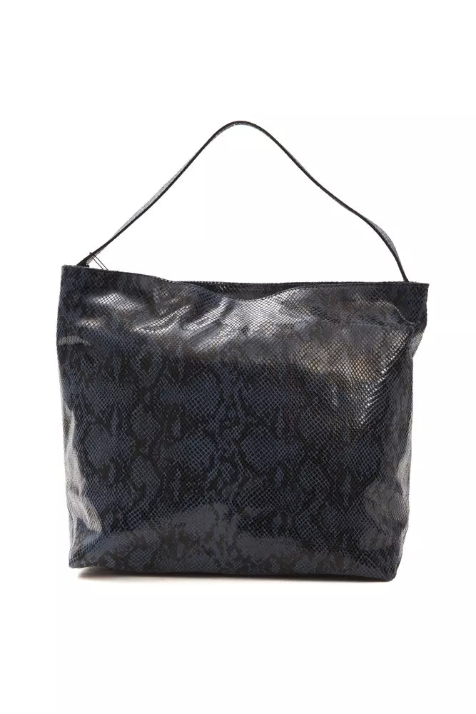 Borsa a tracolla da donna in pelle blu Pompei Donatella