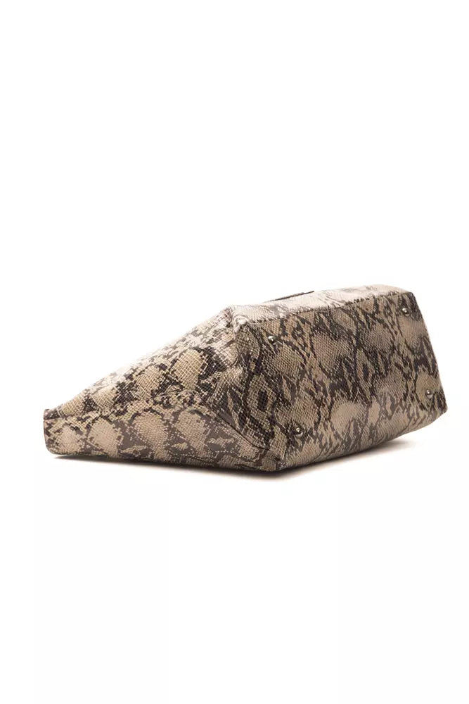 Borsa a tracolla da donna in pelle marrone Pompei Donatella