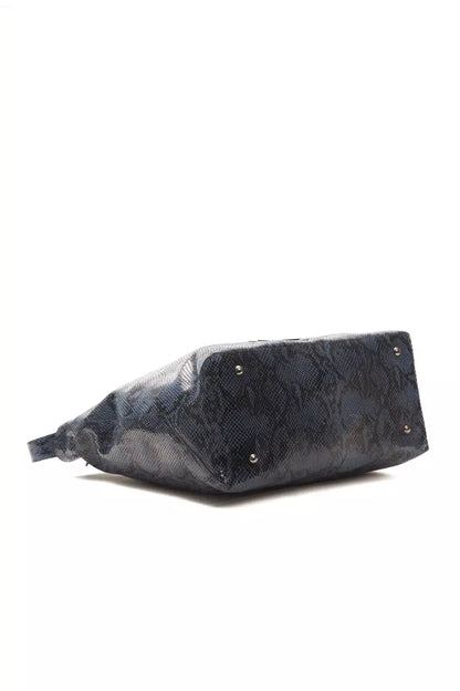 Borsa a tracolla da donna in pelle blu Pompei Donatella