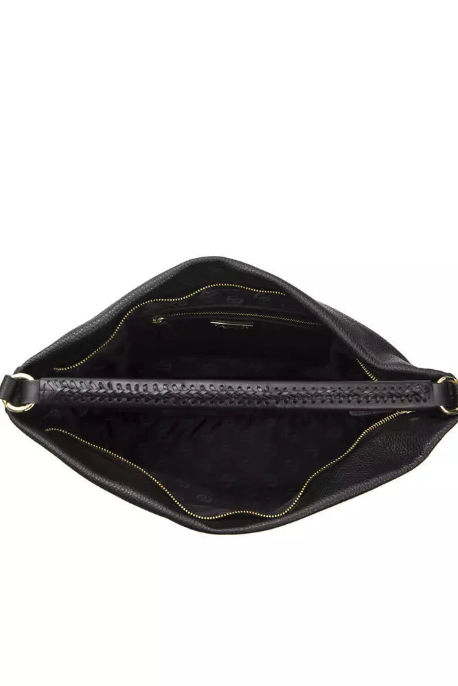 Borsa a tracolla da donna in pelle nera Pompei Donatella