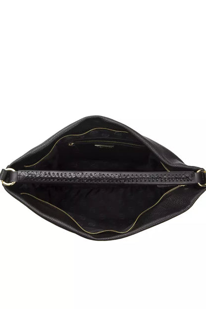 Borsa a tracolla da donna in pelle nera Pompei Donatella