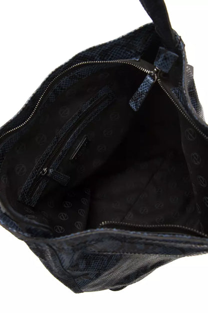 Borsa a tracolla da donna in pelle blu Pompei Donatella