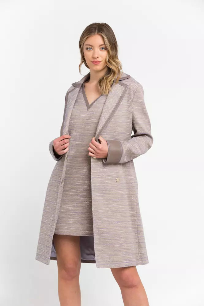 Cappotto donna Trussardi in cotone beige