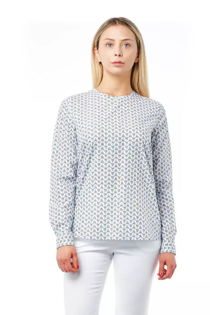 Blusa da donna in cotone bianco Bagutta