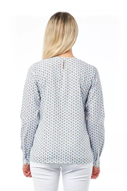 Blusa da donna in cotone bianco Bagutta