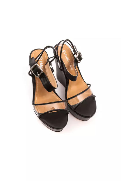 Sandalo da donna in polietilene nero originale Péché