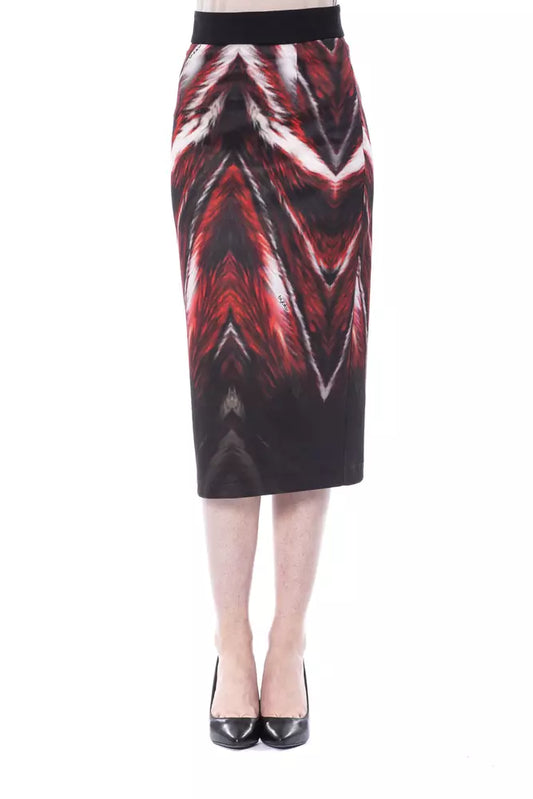 Gonna a tubino da donna in poliestere multicolore BYBLOS