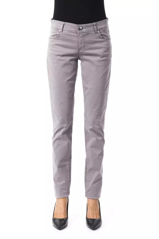 Pantaloni da donna BYBLOS in cotone grigio