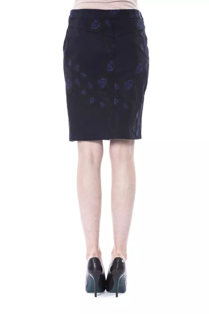 Gonna da donna in cotone blu BYBLOS