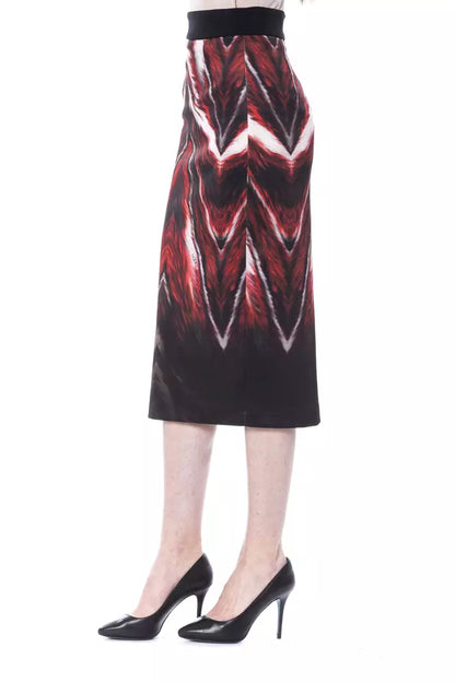 Gonna a tubino da donna in poliestere multicolore BYBLOS