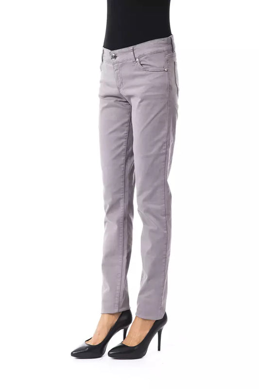Pantaloni da donna BYBLOS in cotone grigio