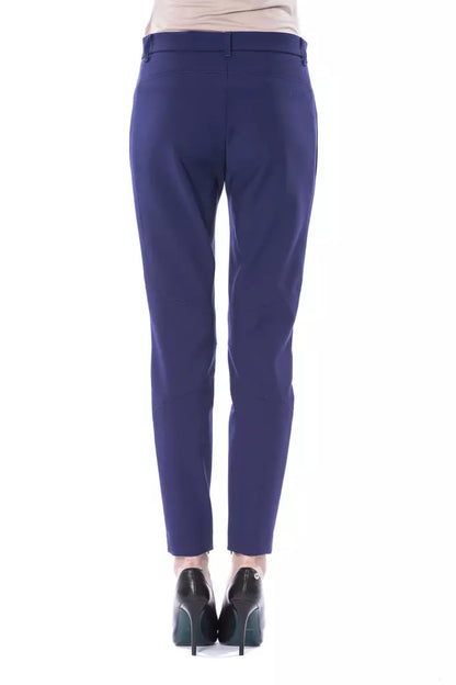 Pantaloni slim fit da donna BYBLOS in poliestere blu