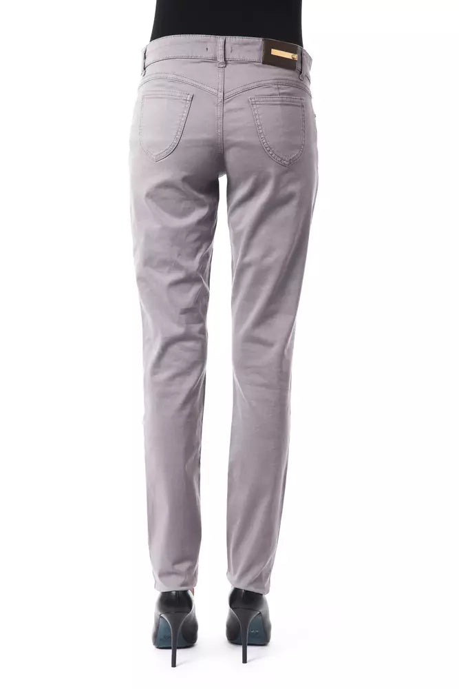 Pantaloni da donna BYBLOS in cotone grigio