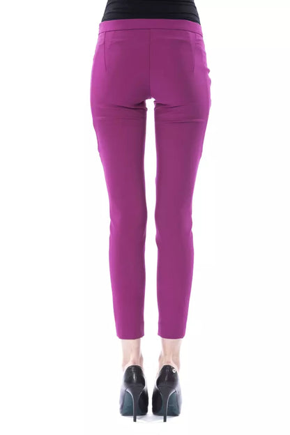 Pantaloni da donna BYBLOS in poliestere viola