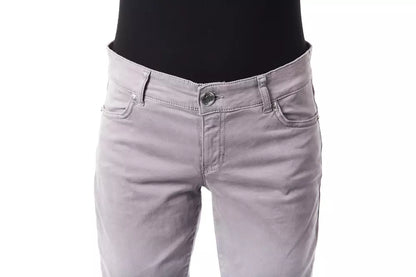 Pantaloni da donna BYBLOS in cotone grigio