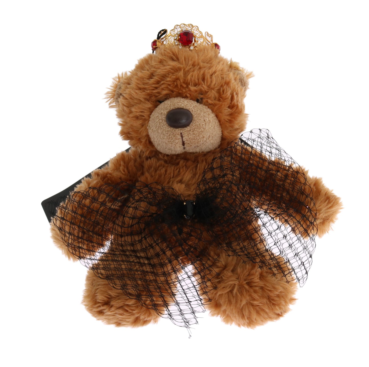 Dolce &amp; Gabbana Teddy Bear Gold Crystal Crown Tiara Diadema Fascia per Capelli