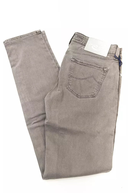 Jeans da donna in cotone grigio Jacob Cohen