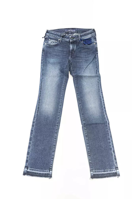 Jeans da donna in cotone blu Jacob Cohen