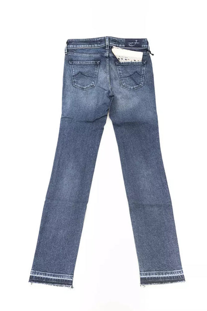 Jeans da donna in cotone blu Jacob Cohen