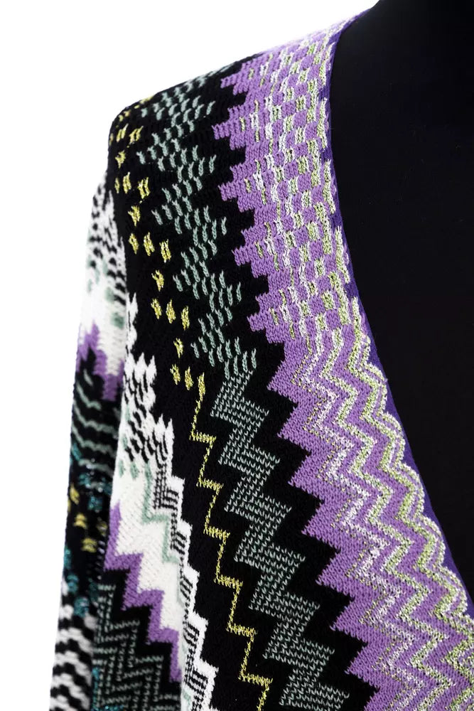 Poncho da donna in lana multicolore Missoni