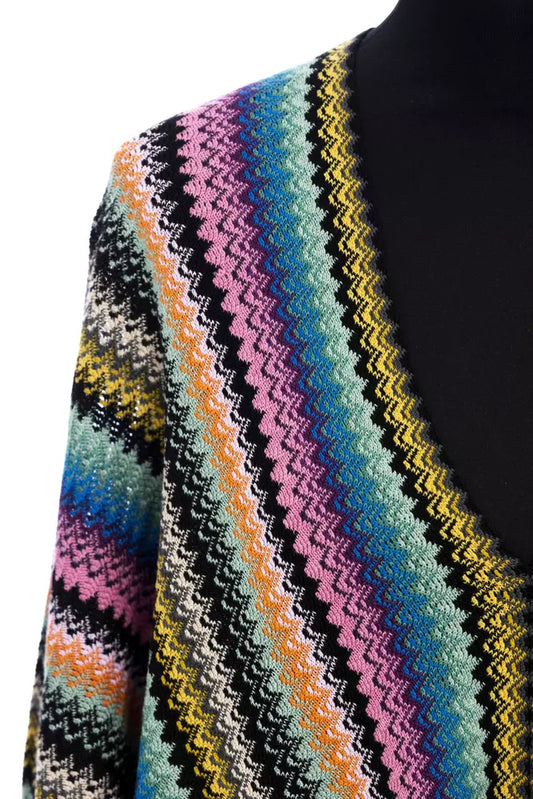 Poncho da donna in lana multicolore Missoni