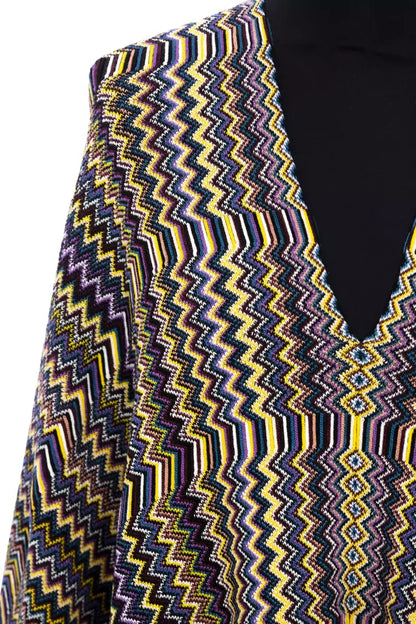 Poncho da donna in lana multicolore Missoni