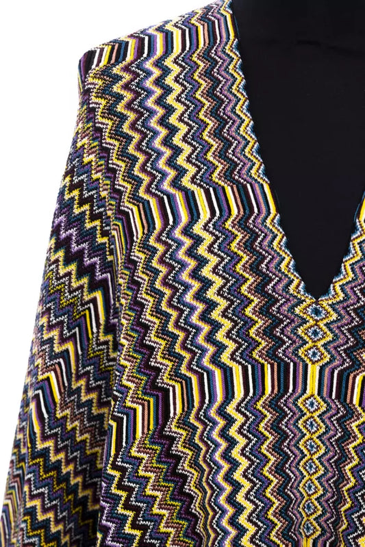 Poncho da donna in lana multicolore Missoni