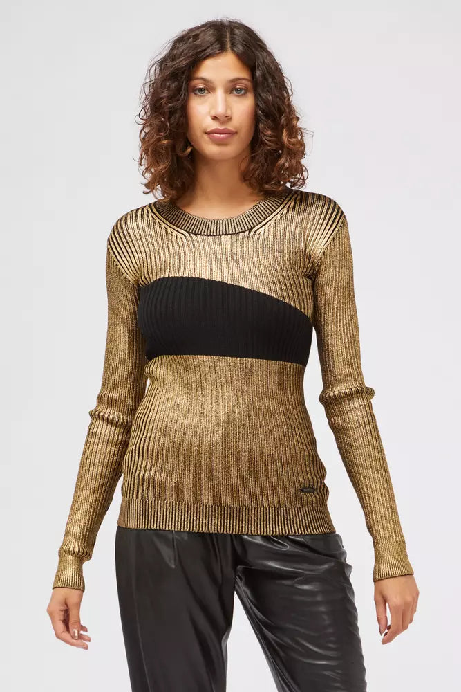 Maglione da donna in lana dorata Custo Barcelona